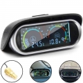 2 In 1 Water Temp Gauge+voltage Gauge Car Temperature Sensor 10mm Adapter Lcd Display Backlight Accessories Car Truck Motorcycle