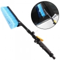 Tire Clean Tool Car Cleaning Brush Retractable Long Handle Car Wash Brush Water Foam Flow Brush Care Washer - Sponges, Cloths &a