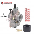 Alconstar-21 24 26 28 30 32 34mm 2 Stroke Engine Motorcycle Pwk Carburetor With Power Jet For Honda For Suzuki Atv Utv Pit Bike