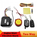 Two 2 Way Motorcycle Alarm System Remote Control Vibration Alarm Theft Protection Moto Scooter Motor Security Alarm Engine Start