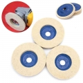 4 Inch 16 holes 100mm wool polishing wheel buffing pads angle grinder wheel felt polishing disc Polisher for Glass Ceramics Tool