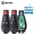 Keyyou For Dodge Dart 2012 2013 2014 2015 2016 M3n32297100 5 Buttons Car Remote Key Fob 433mhz Id46 Chip Keyless Smart Car Key -