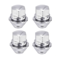 4pcs M12x1.5 Replacement Wheel Nuts Alloy 19mm For Ford For C-max Cortina For Focus Chrome - Nuts & Bolts - ebikpro.com