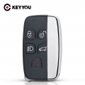 KEYYOU Key Shell For Land Rover Ranger Rover Key Case Evoque Discovery 4 Freelander Evoque 2010 15 Fob Remote 5 Button Case logo