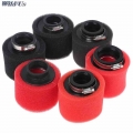 Black and Red Straight Neck Foam Air Filter 35mm 38mm 42mm 45mm 48mm Sponge Cleaner Moped Scooter Dirt Pit Bike Motorcycle|Air F