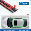 Car Door Rubber Seal Strips Auto Seal Sticker Window Edge Windshield Roof Rubber Sealing Strip Noise Insulation Car Accessories|