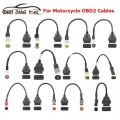 Motorcycle OBDII Extension Cable For YAMAHA 3/4Pin For Harley / HONDA 4/6Pin For KTM 6pin Motobike OBD2 Connector for Motor|Car