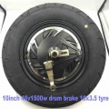 10inch Bldc Motor 48v60v72v 500w800w1000w 1500w Drum/disc Brake With 10*3 Or 10*3.5 Tyre Electric Scooter Motorcycle Ebike Parts