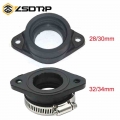 ZSDTRP 2PC Motorcycle Carburetor Intake Manifold Adapter Motorbike Carburetor Interface Glue For 28/30mm 32/34mm Carburetor|Carb