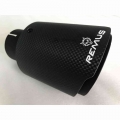 Matt Black Pipe Carbon Fiber REMUS FOR Stainless steel Universal exhaust pipe Muffler Pipe For x4 automobiles micro tips|Muf