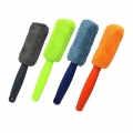 1pc Car Wash Detailing Car Cleaning Brush Microfiber Wheel Rim Brush For Car Trunk Motorcycle Auto Detailing Brush - Sponges, Cl