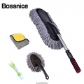 4pcs Car Duster Microfiber Cleaning Brush With Extendable Handle Multipurpose Dust Removal For Exterior Interior Home Cleaning|S