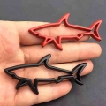 1pcs 3d Metal Car Styling Sticker Hollow Fish Shark Emblem Badge Decals Automobiles Motorcycle Computer Fuel Car Accessories