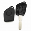 Replacement 1 One Button Car Blank Key Housing Fit For Refit Peugeot 406 408 4006 Key Shell With Hole Key Remote Case Cover Fob