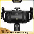 Rhinowalk 2021 Handlebar Bag Bicycle Bag Waterproof Big Capacity 2 piece Front Tube Cycling Bag MTB Frame Trunk Bike Accessories