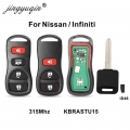 315mhz 3/4 Buttons Car Keyless Entry Remote Key For Infiniti/nissan Frontier Murano Armada Pathfinder Versa Altima Maxima Xterra