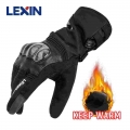 Lexin Winter Motorcycle Gloves Waterproof Thermal Riding Glove Touch Screen Motorbike Racing Leather Guantes Moto Men Women W1 -