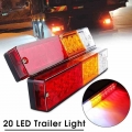 20 leds 12V Waterproof Lights Truck LED Tail Light Lamp Yacht Car Trailer Taillight Reversing Running Brake Turn|Truck