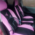 4/9Pcs/Set Car Seat Cover Cushion Universal Automobiles Seat Interior Trim Universal Covers Embroidery Style Pink Purple|Automob