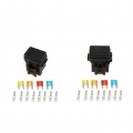 2x Automotive Marine RV Boat Fuse Relay Holder 4 Slot Relay Box 1 Relay 4 Fuses|Fuses| - ebikpro.com