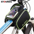 Touch Screen Bicycle Bag Bike Phone Bag,Double Pouch Cycling Bag for Bicycle Front Bag Waterproof Bicycle Bag Accessory|Bicycle