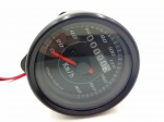 Black LED Motorcycle Odometer KMH Speedometer Gauge Cafe Racer Old School VT VTX|Instruments| - Ebikpro.com