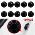 10pcs Car Door Anti-shock Silicone Pad Universal Anti-noise Buffer Gasket Anti-collision Door Sticker Auto Soundproof Crash Pad