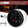 12V Car Tachometer 52mm White Electrical Tachometer Gauge 0 6000 RPM (On Dash) For Diesel Motor Engine|Tachometers| - Officema