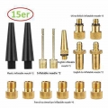 Copper Inflator Pump Nozzle Kit Presta Schrader Valve Adapter Tube Bicycle Valve Adaptors For Road & MTB & Fixie Bike Ti