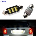 2pcs Canbus Led Festoon C5w Car Number Plate Bulb White For Bmw Mini R50 R52 R53 R56 R57 R58 R59 License Plate Light Lamp - Sign