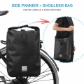 Cycling Bicycle Bike Rear Seat Trunk Bag Waterproof 10L Outdoor Sports Pouch Rack Panniers Shoulder Handbag Bicycle Storage Bag|