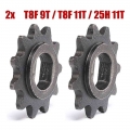 Tdpro 2pcs T8f/25h 9t 11t 9 11 Tooth Sprocket 10mm For Razor Evo Izip 500w 1000w Electric Scooter - Motorcycle Chain & Trans