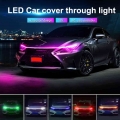 Car Hood Daytime Running Light Strip Waterproof Flexible Led Auto Decorative Atmosphere Lamp Ambient Backlight 12v Universal - D