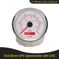 New Kus Universal Gps Speedometer Speed Gauge 0-30knots 0-55km/h With Course For Boat Yachts 85mm With Red Yellow Backlight - Sp