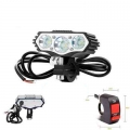 12v-85v Electric Motorcycle Light 30w 3t6 Led Motor Ebike Bicycle Lamp Motorbike Vehicle Headlight Scooter Modify Part Accessory