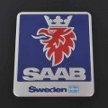 1Pcs Car Logo Sticker Chrome Emblem Auto Badge For SAAB 9 3 9 5 93 95 900 9000 Sweden Decal Car Styling Accessories