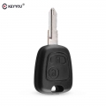 Keyyou 2 Buttons Remote Blank Car Key Shell Fob Case For Peugeot 206 106 306 406 Key Case Cover Ne73 Blade - Car Key - Officemat