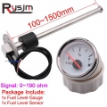 Hd Boat Car Fuel Sending Unit With 100 ~ 1500 Mm Fuel Level Sensor With Indicator Tank Meter 0~190 Ohm Fuel Gauge For Motorcycle