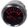 12V 24V 52mm Motor Auto Voltmeter Volt Gauge 8~32V Voltage Meter For Caravan Car Boat Motorcycle Marine Truck Accessories|Volt M