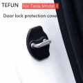 For Tesla Model 3 Model X Y Door Lock Protection Cover Rust Proof Cover Modification Accessories Decoration|Interior Mouldings|