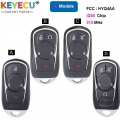 Keyecu Smart Promixity Remote Key 315mhz 4 5 6 Button For Buick Encore Envision 2017 2018 2019 2020 -hyq4aa ,13508417,13506665 B