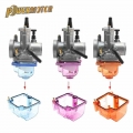 New Motorcycle Carburetor Clear Bottom Transparent Float Bowl Lower Cover Bowl Fit For PWK KSR OKO KOSO Carburetor 21 34mm|Carbu