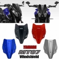 Motorcycle Windshield Windscreen Aluminum Kit Deflector For YAMAHA MT 07 2021 2022 MT 07 MT07 FZ07 FZ 07 FZ 07 2021 2022|Windsc