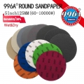 5 Inch 125mm Flocking Sanding Discs Hook & Loop Silicon Carbide Sandpaper Wet/dry 60-10000 Grit Grit For Car Wood Polishing