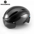 ROCKBROS Bicycle Helmet Cycling Men EPS Breathable Cycling Helmet Men Women Goggles Lens Aero MTB Road Bike Helmet Accessory|Bic