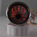 52MM Oil Pressure Gauge 0 5 Bar / 0 10 Bar Oil Pressure Indicator Sensor With Alarm Red Backlight Fit For Marine Auto Motorcycle