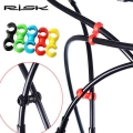 10pcs RISK Bike Shift Brake Cable Rotating Hose Housing Hooks S Buckles Clip Wire S hook Housing Tidy Holder Guide Organizer|Cab