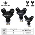 AN6 AN8 AN10 AN6 to AN8 AN8 to AN10 Aluminum Y Block Adapter Fittings Adaptor Black Y Type Oil Pipe Joint PQY SLY0606/0808/1010|