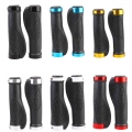 6 Colors Ergonomic Bicycle Handlebar Grips Rubber Lock-on Mtb Bike Handle Bar Grips Cycling Bicycle Scooters Handlebar Grips - B