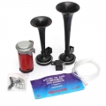 12V 178db Super Loud Auto Car Boat Motorcycle Truck Air Horn Set Heavy Duty Trumpet Compressor Dual Tone Trumpet Ultra Loud Kit|